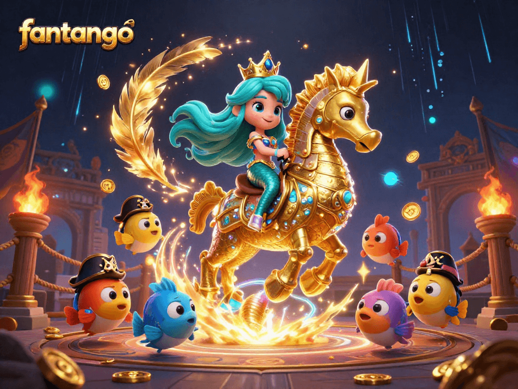 Experience the excitement of fantango with a captivating mermaid princess and dynamic casino elements.
