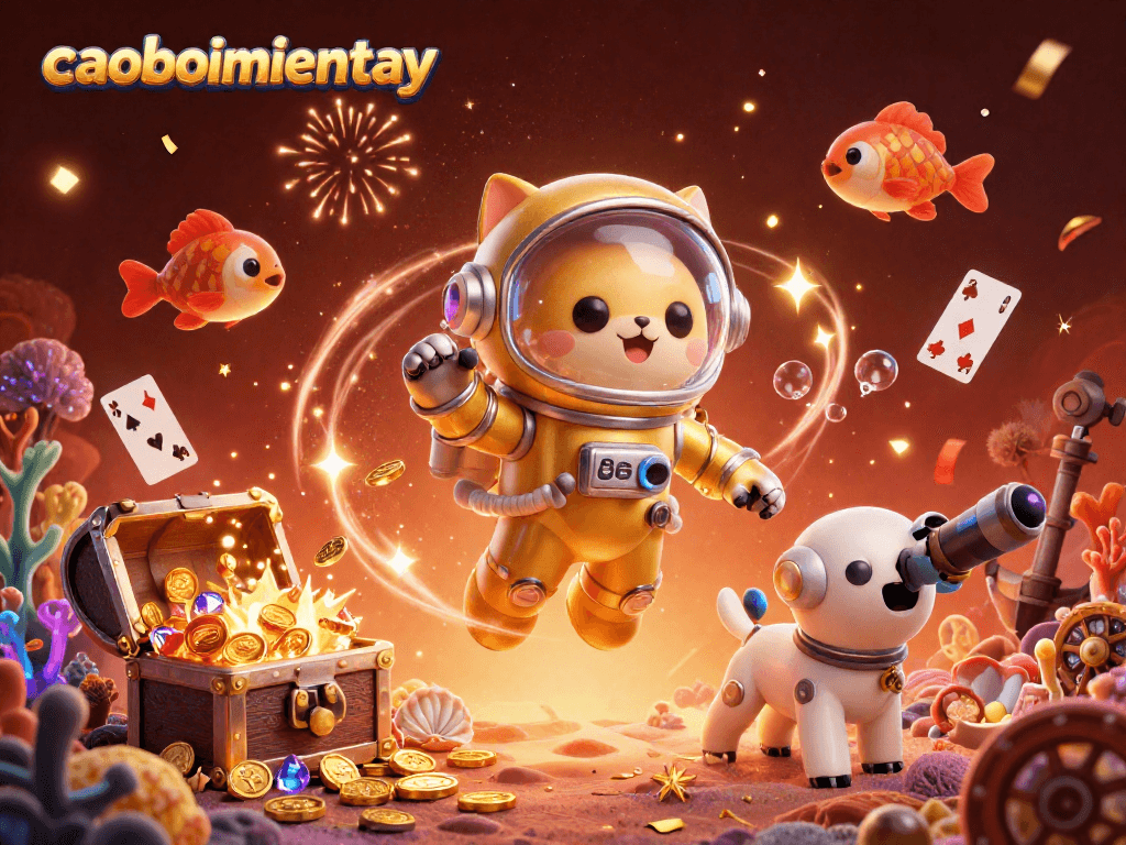 Watch the caoboimientay universe come alive with a colorful treasure hunt scene filled with excitement.