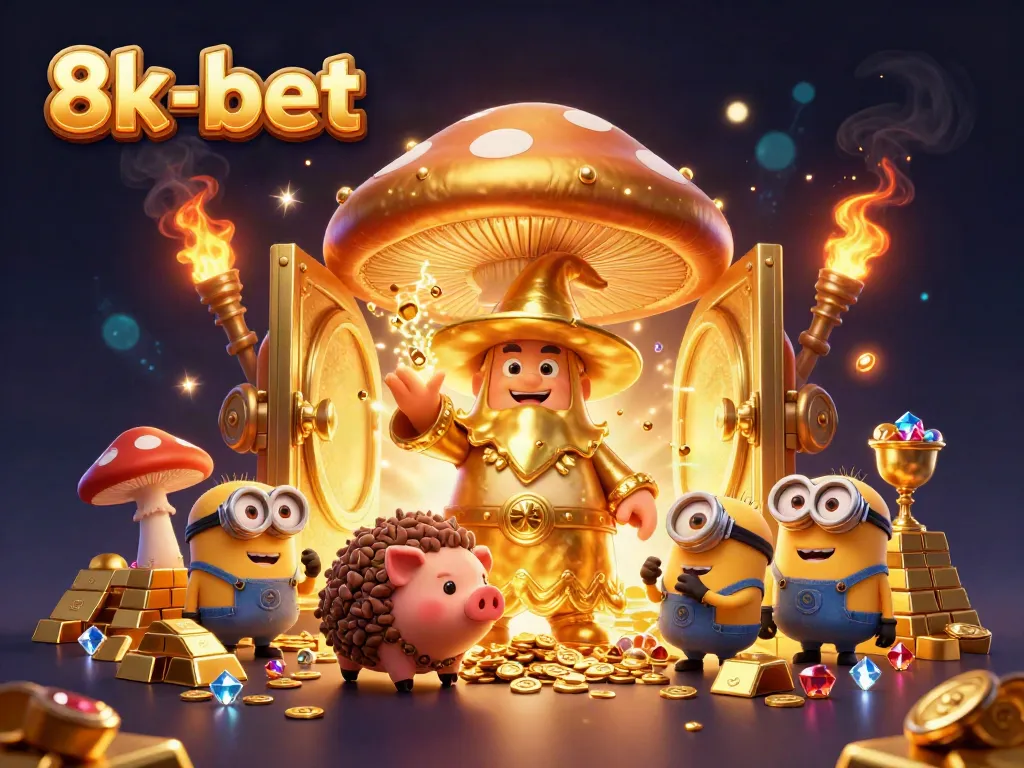 Experience thrilling gameplay at 8k-bet with the magical wizard and treasures in this vibrant casino world.