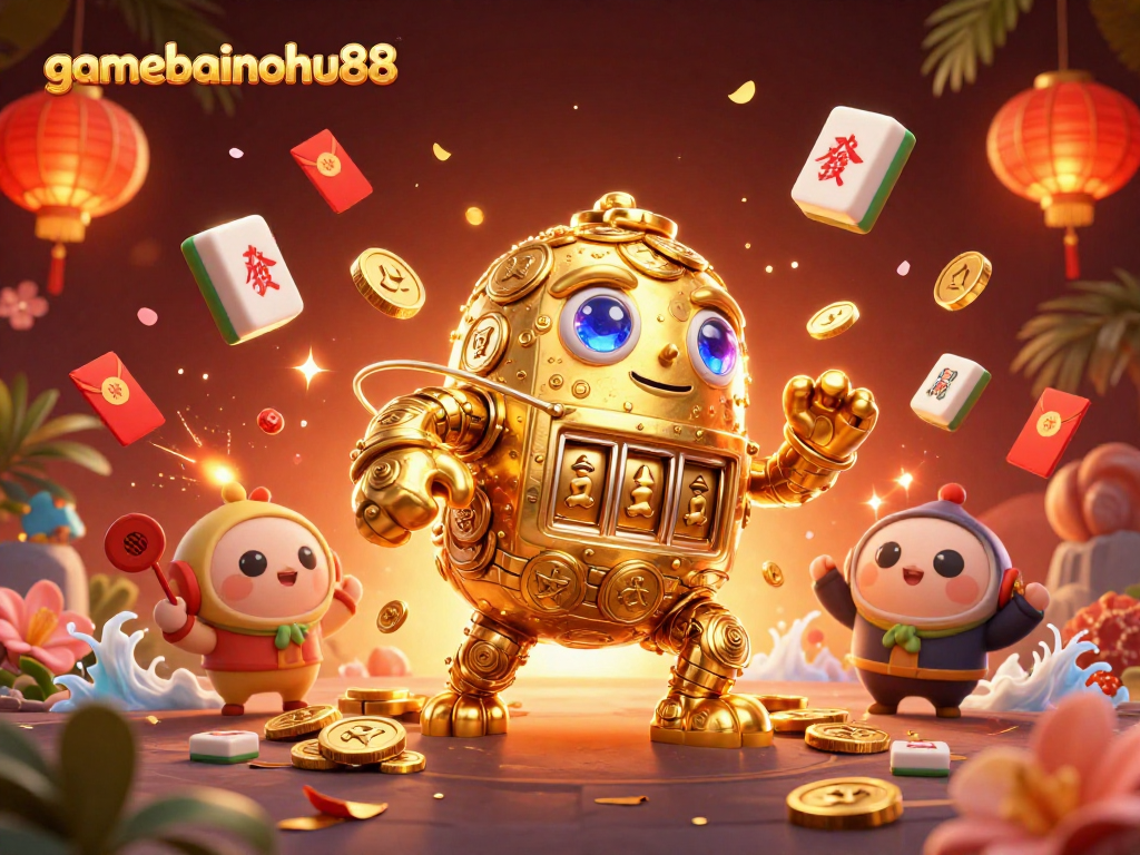 Engage with gamebainohu88, explore the enchanting casino realm filled with slot symbols and golden coins.