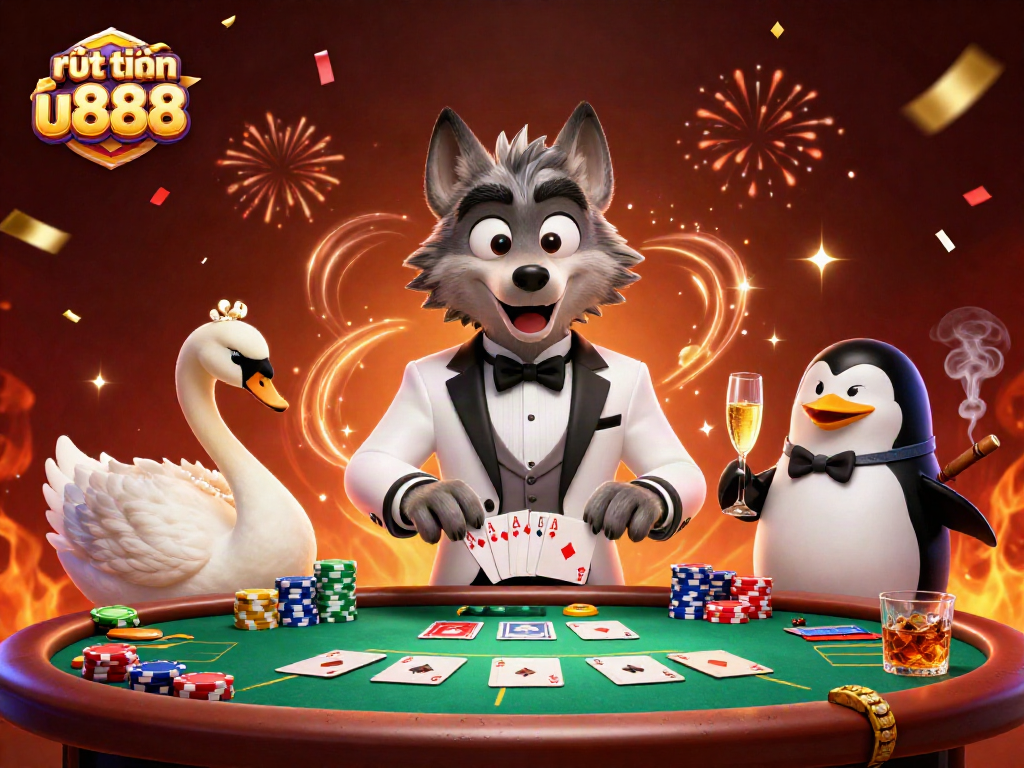 Experience the thrill of rút tiền u888 with vibrant casino characters and dynamic gameplay elements.