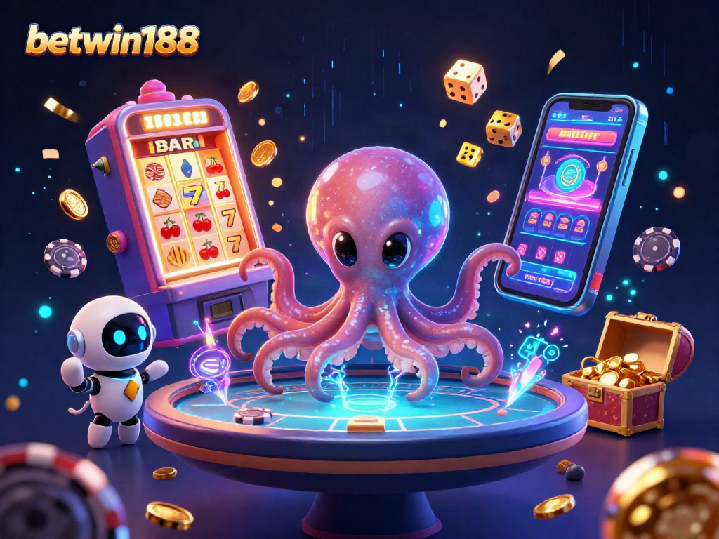 Experience dynamic gameplay at betwin188 with a colorful, energetic alien poker scene.