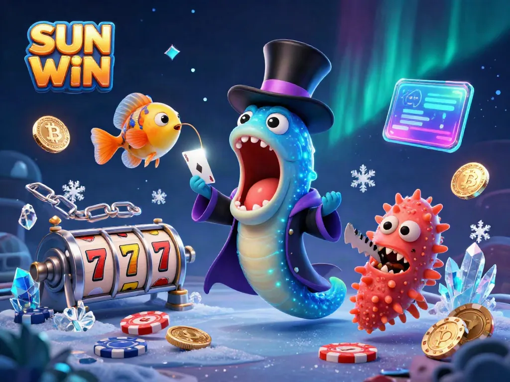 Experience thrilling moments winning big at SUN WIN with magical 3D characters and vibrant casino elements.