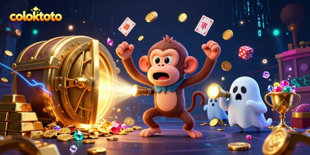 Experience coloktoto's thrilling casino with golden treasures and playful characters.