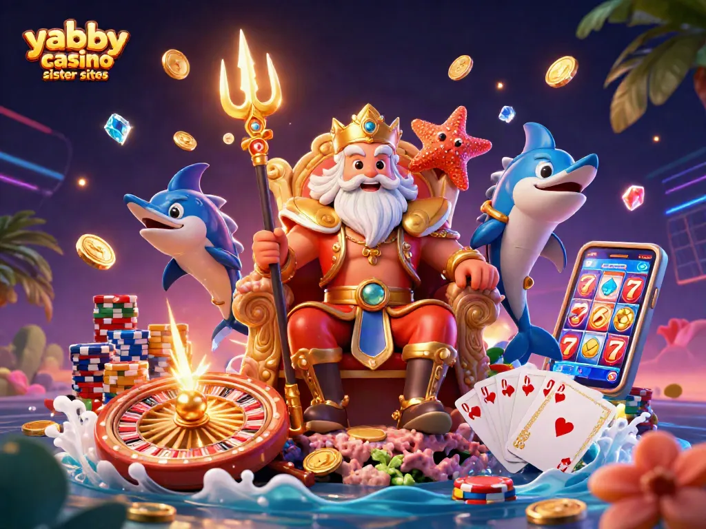 Experience exhilarating wins at yabby casino sister sites featuring king Neptune and vibrant game elements.