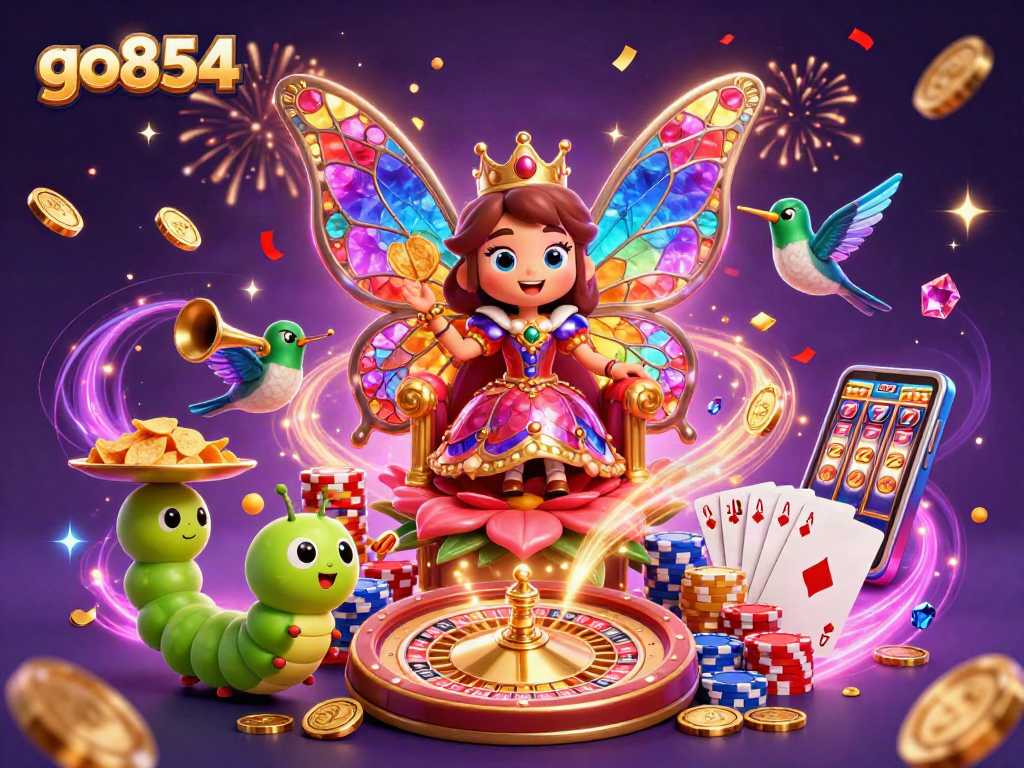 Experience the excitement of go854's magical casino world with vibrant graphics and thrilling gaming elements.