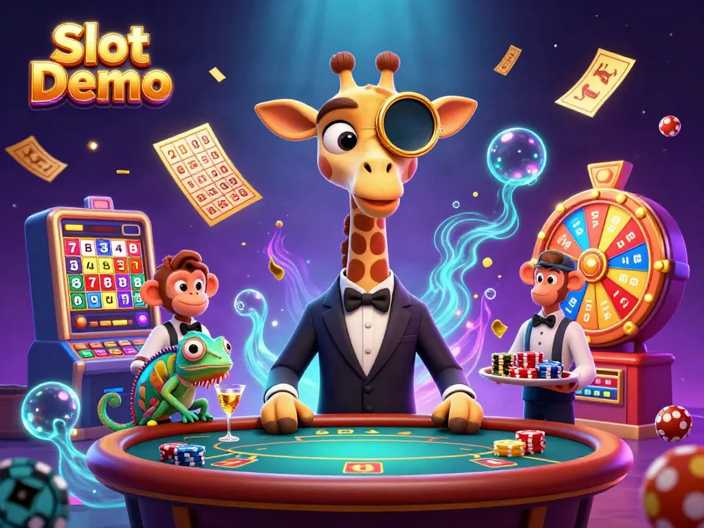 Engage with the Slot Demo by exploring vibrant slot reels and dynamic characters in action.