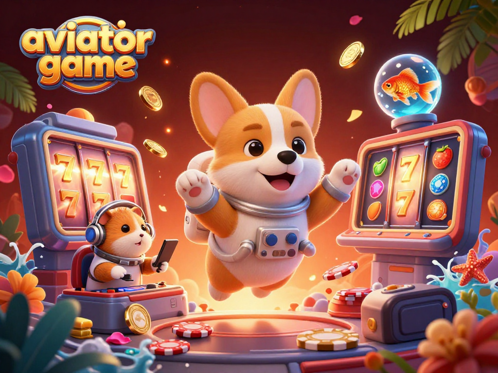 Experience the thrill of the aviator game in this dynamic casino scene with 3D characters and engaging elements.