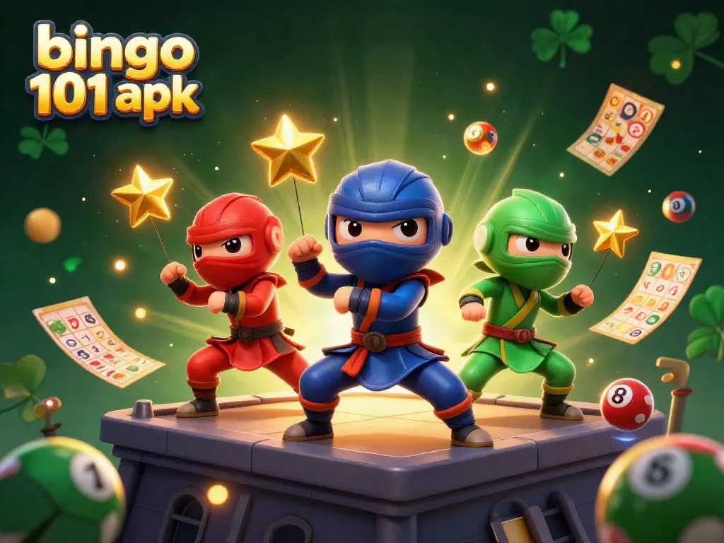 Engage in Bingo 101 APK excitement with thrilling bingo elements and characters in action.