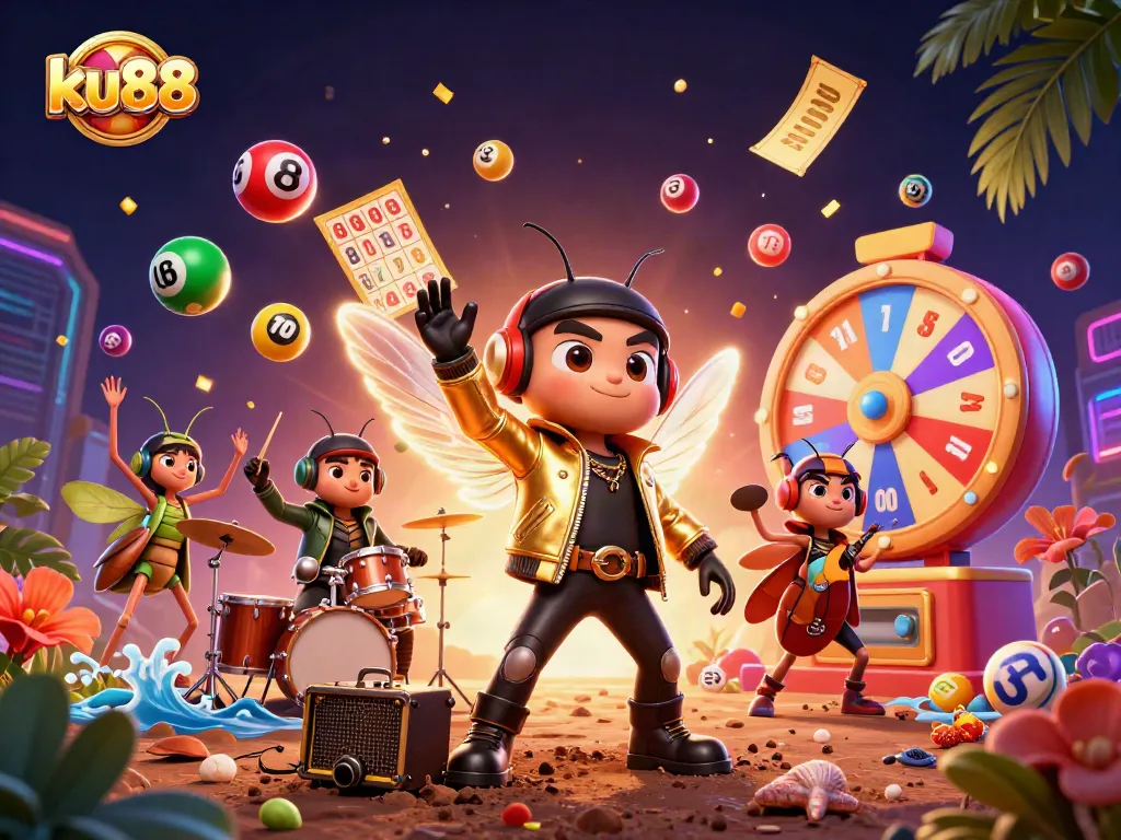 Engage with ku88's thrilling lottery scene featuring dynamic jackpot elements and vibrant visuals.
