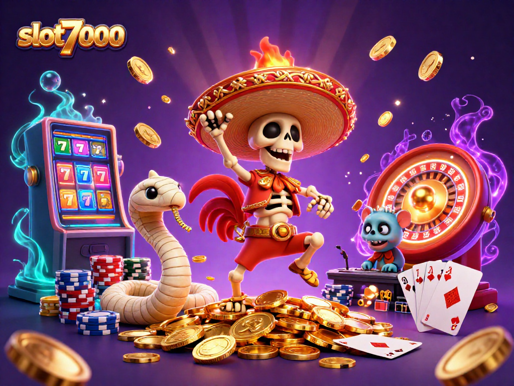 SLOT7000 menghadirkan pengalaman bermain slot terbaik dengan karakter unik dan harta karun berkilau.