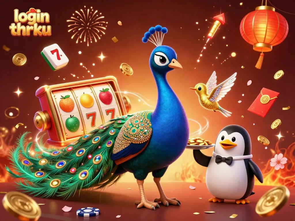 Engage with exciting betting opportunities at login thrku featuring enchanting peacock and casino elements.