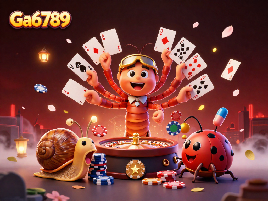 Experience thrilling gameplay with Ga6789's lively dealer and vibrant casino elements.